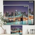 thumbnail image 4 of Design Art Gratte-Ciel De New York City Manhattan  Sur Toile Encadrée, 4 of 5