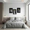 thumbnail image 3 of Hieng 3 Pieces Lion Family Canvas Wall Art Lion King and Queen with Gold Crown Pictures Black and White Animal Prints Wildlife Signs Poster for Home Decor, 3 of 6