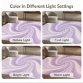 thumbnail image 7 of ODIKA 6'x9' Washable Area Rug Non-Slip, Easy Care, Purple Flowing Pastel Gradient Abstract Swirls Balanced Composition for Family Room, Living Room, Master Bedroom, 7 of 7