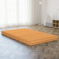 thumbnail image 5 of Orange Foldable Mattress, Wavy Geometrical Vintage, 78.7" x 47.2", Orange Yellow Cream, by Ambesonne, 5 of 6