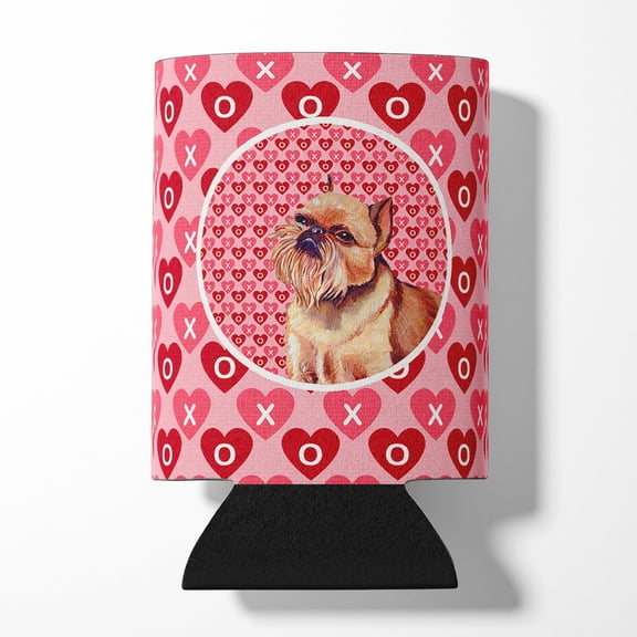 Carolines Treasures LH9134CC Brussels Griffon Hearts Love and Valentines Day Portrait Can or Bottle Hugger Can Hugger