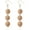 Brown, variant on Handcrafted Bohemian Raffia Ball Drop Earrings for Women - Boho Braid Straw Wicker Ball Dangle Earrings for Summer Beach and Vacation