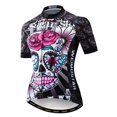thumbnail image 3 of Weimostar 2024 - Maillot de ciclismo con calaveras para mujer, manga corta, ropa para ciclismo de montaña, equipo profesional, camiseta de ciclismo de montaña, camiseta de ciclismo de carretera, 3 of 4