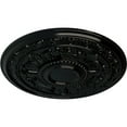 thumbnail image 3 of 30 5/8"OD x 2 1/2"P Tellson Ceiling Medallion (Fits Canopies up to 6 3/4"), Hand-Painted Black Pearl, 3 of 7