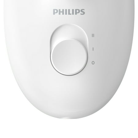 Philips Satinelle Essential Compact Hair Removal Epilator for Women, BRE235/04 - White And Pink