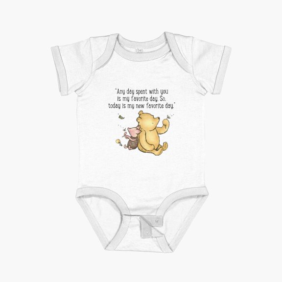 Bella Canvas Winnie The Pooh Quote Short Sleeve Baby One-Piece Newborn Gender Neutral Outfit, Baby Boy Or Girl Bodysuit, Birrthday Gifts
