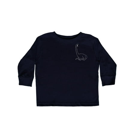 

Inktastic Pocket Dino Roaring Brontosaurus Gift Toddler Boy or Toddler Girl Long Sleeve T-Shirt