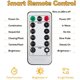 thumbnail image 4 of Guirnalda de luces navideñas USB de 100 LED con control remoto, luces decorativas de Halloween para interiores y exteriores, para dormitorio, boda, fiesta, hogar, jardín, multicolor, 4 of 5
