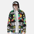 thumbnail image 2 of KLL I Love With Autism Imprimé pour Hommes Femmes UPF 50+ Protection Solaire Chandail à Capuchon d'Extérieur Veste Manches Longues Pêche Randonnée Performance Chandail-Xx-Grand, 2 of 7