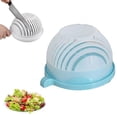 thumbnail image 5 of Salad Chopper Bowl And Cutter Multifunctional Vegetable Cutting Bowl Vegetable Shredder Salad Maker Salad Slicer And Chopper Vegetable Cutter White, 5 of 5