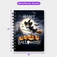 thumbnail image 5 of Happy Halloween Papillon Witch Pumpkins Bats Spiral Bound Journal Pap Butterfly Dog Lover 5x7in Spiral Notebook - 13012, 5 of 5