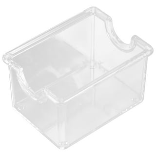 Acrylic Tea Box Organizer with Compartments Storage Organizer Storage Bin  Storage Box for Sweeteners Pepper Bags