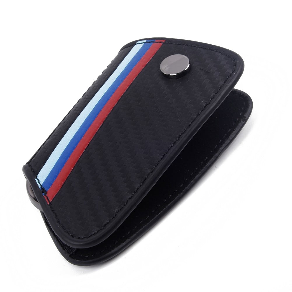 Carbon Fiber Leather Remote Key Cover FOB Case For BMW X1/ X5/ X6 5 7 Series 