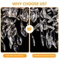 thumbnail image 6 of TICOZE Modern Rectangular Crystal Chandelier, 49.2" Gold Tree Branch Pendant Lighting with 14 Lights Luxury Raindrop Light Pendant Lights for Dining Room Kitchen Living Room(Bulbs Not Included), 6 of 8