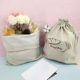 thumbnail image 6 of Linen Reusable Bread Bags, Oilproof Food Storage Bags for Homemade Sourdough Bread Sandwich, Drawstring Large Bakery Bag Eco-Friendly for Kitchen & Picnic, 11.8x15 Inch, 6 of 9