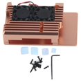 thumbnail image 1 of Protection Enclosure Box for Raspberry Pi 3 Model 2b/3b Heat Dissipation Case Accessory W/Dual Cooling Fan, 1 of 5