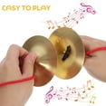 thumbnail image 3 of OUNONA Alloy Finger Cymbals Round Shape Assorted Color Music Education 1 Pair, 3 of 6