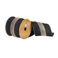 thumbnail image 1 of Vickerman Q181414 4 in. x 10 Yards Midnight Blue with Gold Center Ribbon, 1 of 2