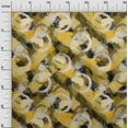 thumbnail image 3 of oneOone Cotton Flex Yellow Fabric Abstract Dress Material Fabric Print Fabric By The Yard 40 Inch Wide, 3 of 5