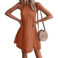 thumbnail image 3 of Swimsuit Cover Up for Women Crochet Hollow Out Summer Dresses for Women Orange XXL, 3 of 9