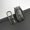 thumbnail image 3 of Metal Key Fob Cover for Cadillac, for 2015-2019 Cadillac Escalade CTS SRX XT4 ATS STS CT6 SRX 5-Buttons Full Protection, 3 of 13