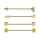 thumbnail image 3 of Con Barra Industrial Fernando de acero inoxidable 4 Piezas Oro, 3 of 8