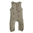 thumbnail image 2 of Styles I Love Baby Unisex Muslin Cotton Sleeveless Romper Spring Summer Baby Boys Baby Girls Jumpsuit Outfit, 2 of 14
