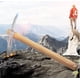 thumbnail image 3 of Piqueta de jardín, piqueta de servicio pesado, herramienta de mano para trasplantar, excavar, plantar, aflojar el suelo, acampar o prospección (42 cm * 21 cm * 3,5 cm), 3 of 5