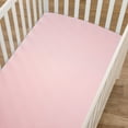 thumbnail image 3 of TL Care 100% Natural Cotton Fitted Crib Sheet 52" x 28" - Soft, Breathable, Hypoallergenic & Gentle Toddler Bed Sheet, Pink, Neutral for Boys & Girls, 3 of 5