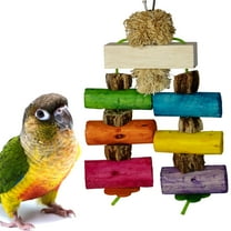 Super Bird Creations SB1179 Sola Surprise Bird Toy - Wooden Bird Toy for Parrots, Ringnecks, Medium Conures, Quakers - Crafted for Medium-Sized Birds - Ideal for Preening and Chewing Behavior - 9"x6"