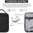 thumbnail image 5 of Black Bats Insulated Lunch Bag, Lunch Box for Office Travel, Lunch Bag for Men and Women, 5 of 6