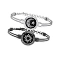 thumbnail image 4 of 2 piezas de pulsera táctil para parejas que sacuden la luz resistente a la luz larga distancia de larga distancia Estilo B, 4 of 8