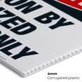thumbnail image 5 of Operation By Authorized Personnel Only Sign, OSHA Danger Sign, 24x36 Corrugated Plastic, 5 of 7