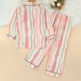 thumbnail image 3 of WOYY Toddler Girls Cotton Long Sleeve Button Down Shirt Pants Sleepwear, Sizes 1-6, 3 of 7