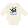 thumbnail image 3 of Inktastic Grammy Loves Me Grandson Bear Boys Long Sleeve Baby Bodysuit, 3 of 5