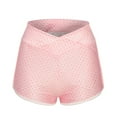 thumbnail image 2 of LoyisViDion Woman Pants Clearance Women Basic Slip Bike Shorts Pants Compression Workout Leggings Yoga Shorts Pants Pink S, 2 of 9