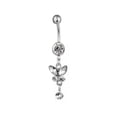 thumbnail image 2 of YYKihy Sexy Butterfly Bow Belly Navel Ring Pearl Body Piercing For Women Girls Jewelry Blue, 2 of 8