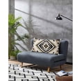 thumbnail image 3 of Boho Black Brown Pillow Covers King Size, Vintage Geometric Southwestern Ethnic Soft Bed Throw Pillowcases Breathable Cooling Long Lumbar Body Pillow Sham Cover for Bed Sofa 20''x40'', 3 of 7