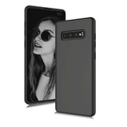 Cell Phone Cases For 6.1" Galaxy S10, Njjex Liquid Silicone Gel Rubber Shockproof Case Ultra Thin Fit Samsung S10 Case Slim Matte Surface Cover For Samsung Galaxy S10 2019 -Black
