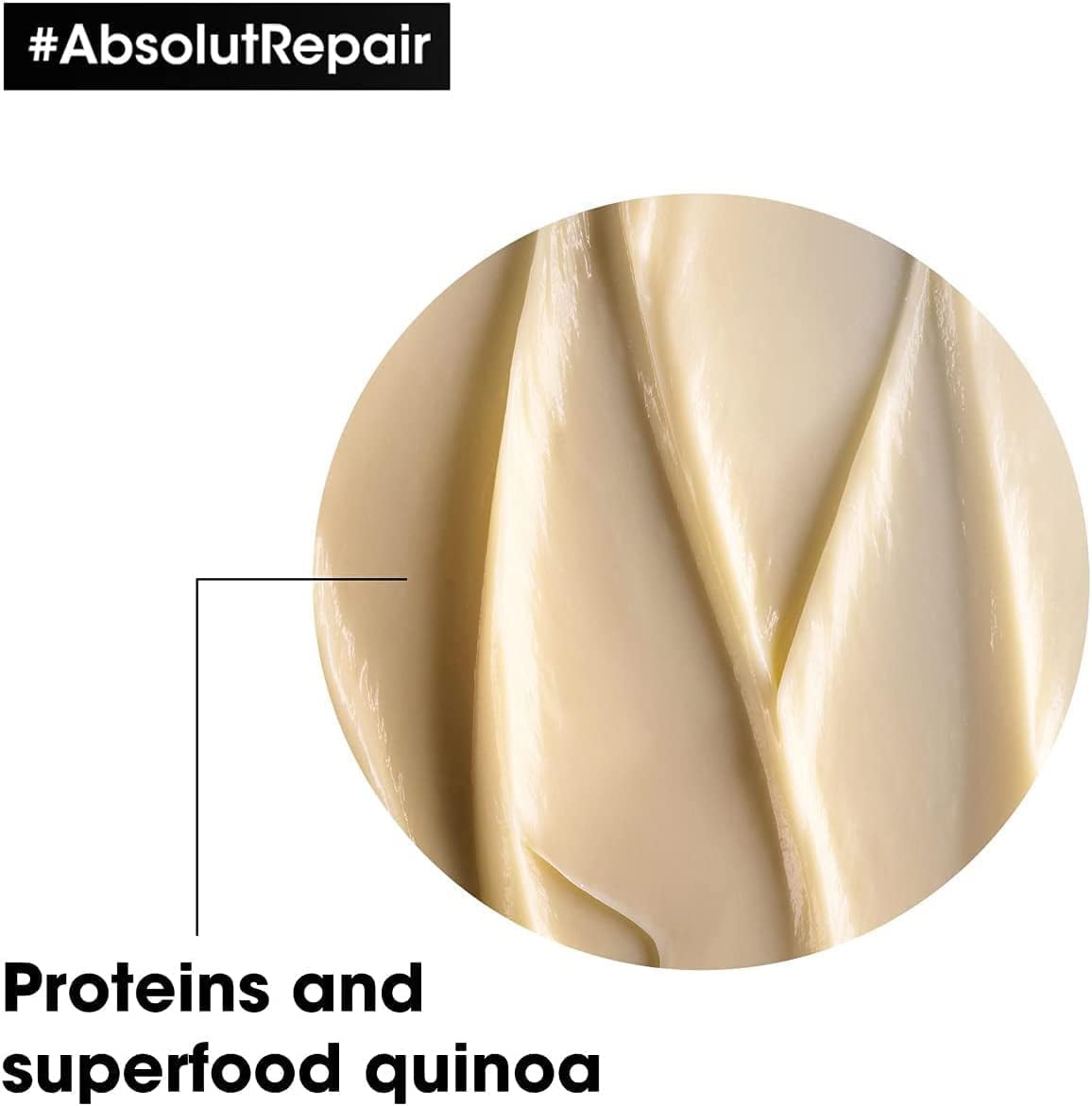 L’Oreal Professionnel Serie Expert Absolut Repair Protein + Gold Quinoa Golden Masque | Deep Treatment for Dry, Damaged Fine to Medium Hair, 500ml