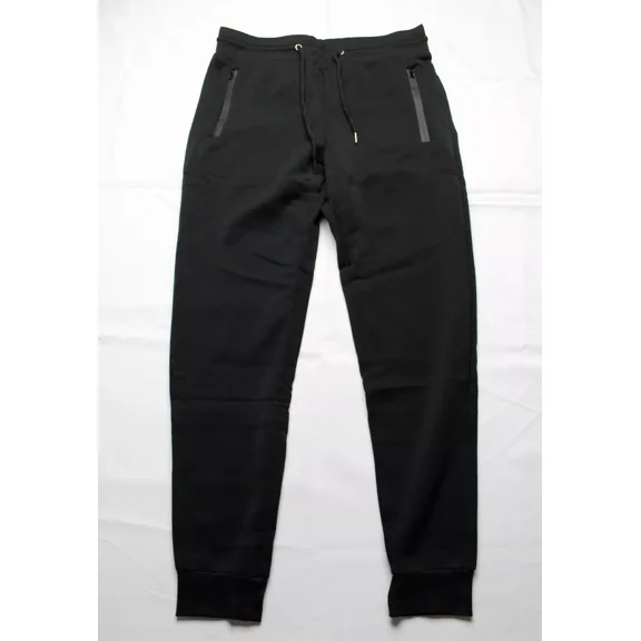PURE CHAMP MEN'S FLEECE ATHLETIC JOGGER SWEATPANTS - SIZE: MEN L - BLACK