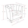 thumbnail image 4 of CorLiving Antonio Bonded Leather  Tub Chair, 4 of 4