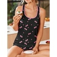 thumbnail image 5 of Avidlove Womens Pajamas Sets Soft Tank Top and Shorts Set Sleeveless Racerback Cami Sleepwear 2 Piece Summer Nightwear, 5 of 6
