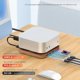 thumbnail image 4 of AJM4-H For Mac Mini M4 M4 Pro Wooden Expansion Dock USB 3.0 Hub Stand with TF SD Card Reader Base, 4 of 5
