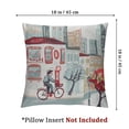 thumbnail image 4 of Acheng Pc City Scene  Decorative Pillowcase Throw Pillow Case Cushion Cover for Couch Sofa Bed Car Living Room Set Of 2 (San Francisco) 24x24in, 4 of 7