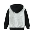 thumbnail image 2 of POPTEM Toddler Boys Jacket Zip-up Hoodie Cotton Excavator Sweatshirt Kids Clothes Black 5T, 2 of 7