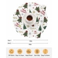 thumbnail image 6 of 15 Inch Round Placemats Set of 6, Christmas Tree Non Slip Heat Insulation PP Table Mats, Xmas Snowflake Tree Green Washable Place Mats for Kitchen Dining Party Table Decor, 6 of 7