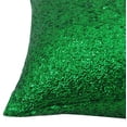thumbnail image 2 of Yuga Decorative Shiny Metallic Green Sequin Glitter Pillow Cover Throw Cushion Case 12 X 12 Inches, 2 of 5