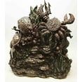 thumbnail image 4 of GREEK ROMAN GOD OF SEAS TREMORS POSEIDON NEPTUNE ON THRONE SCULPTURE FIGURINE, 4 of 4