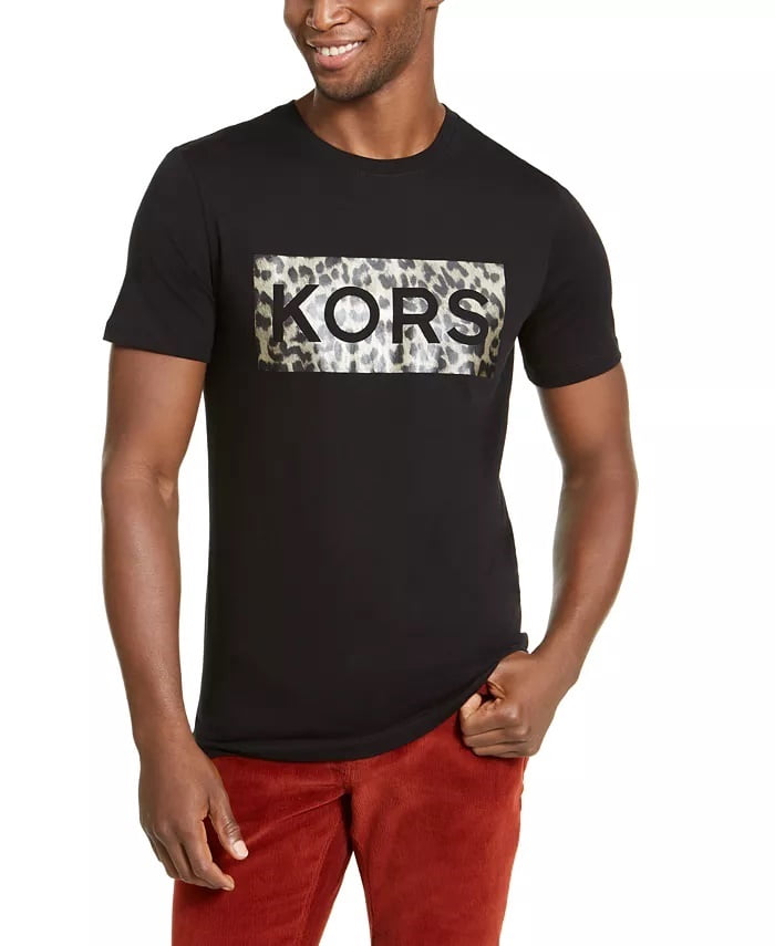 Michael Kors Men's Leopard Box Logo 